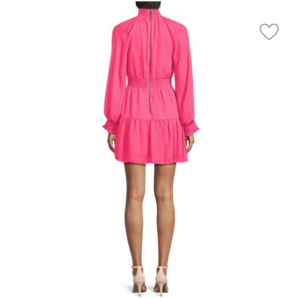 NWOT Alice + Olivia Lavinia Blouson Wild Pink Dress – Sz 6 - Picture 3 of 10